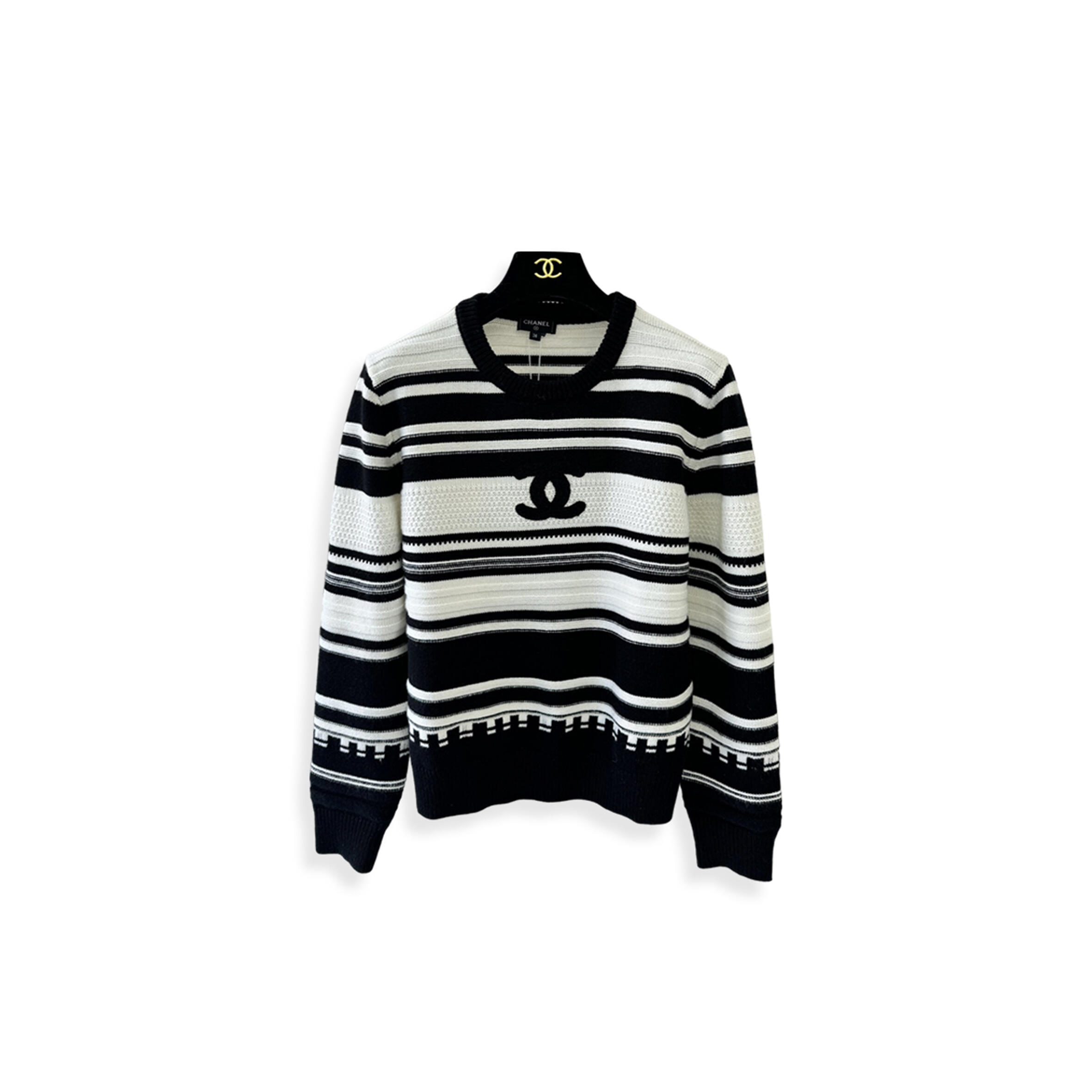 Ch**el crew neck striped pullover